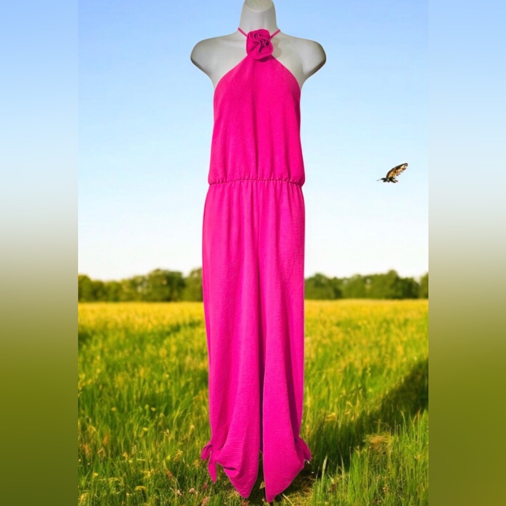 MSK Hot Halter Jumpsuit